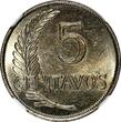 5 Centavos Peru 1941  NGC MS63 LAST YEAR TOP GRADED BY NGC KM# 213.2 (231)