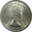 1954 Florin 1954 Australia Silver  Royal Visit of Elizabeth II High Grade KM# 55 (243) Uncertified