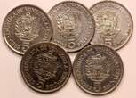5 Bolivares 1953 Venezuela 1989  1 Year Type Y# 53a.1 RANDOM PICK (1 COIN ) (086) Uncertified