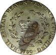 Colombia Half Penny Great Britain Middlesex George III Silvered 1789 1/2  Token D&H-939 Uncertified