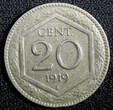 20 Centesimi Italy Vittorio Emanuele III Copper-nickel 1919 R  KM# 58 (23 721) Uncertified