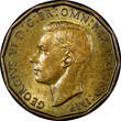 United Kingdom 3 Pence Great Britain George VI Nickel-Brass 1942  WWII Issue KM# 849 (21 422) Uncertified