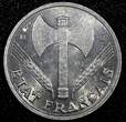50 Centimes France Aluminum 1944 B  WWII Issue Beaumont Mint KM# 914.2 (24 974) Uncertified