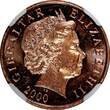 2 Pence Gibraltar Elizabeth II 2000  BU NGC MS65 RD FULL RED KM# 774 (033)