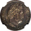 25 Centimes France Louis Philippe Silver 1847 A  NGC AU58 Nice Toned KM# 755.1(3)
