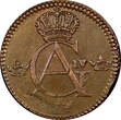 1/4 Skilling SWEDEN Gustav IV Adolf Copper 1803  aUNC KM# 564 (21 400)
