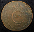 1 Skilling SWEDEN Carl XIV Johan Copper 1822  Mintage-520,000 KM# 597 (554) Uncertified
