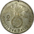 Mark Germany - Third Reich Silver 1937 A 2 Reichs  Hindenburg KM# 93 (22 295) Uncertified