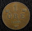Bronze SWEDEN Oscar II (1872-1907)  1885 1 ORE Extra Large letters KM# 750 (514) Uncertified
