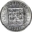 Czech Republic 10 Korun Czechoslovakia Silver 1931  30 mm NGC UNC DETAILS KM# 15 (002) NGC unz DETAILS KM