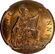 United Kingdom 1 Penny GREAT BRITAIN George V Bronze 1935  NGC MS64 RB NICE TONING KM# 838 (06)