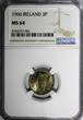 3 Pence Ireland Republic Copper-Nickel 1966  NGC MS64 KM# 12a (001)