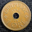 1 Øre Denmark Christian X Bronze 1928  UNC KM# 826.2 (23 092) unz