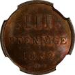 3 Pfennig Germany MECKLENBURG-STRELITZ 1832 FN  NGC MS63 BN TOP GRADE KM#80 (121)