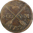 SWEDEN COPPER Adolf Frederick 1759 2 Ore,S.M Low Mintage352,000 SCARCE KM461 (6) Uncertified