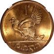 1968 Penny 1968 Ireland Republic Bronze  NGC MS65 RD NICE RED Hen with chicks KM11 (7)