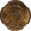 2 Centimes FRANCE Bronze 1901  NGC MS64 BN 1 GRADED HIGHEST KM# 841 (017)