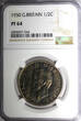 United Kingdom 1/2 Crown Great Britain George VI PROOF 1950  NGC PF64 Mintage-18,000 KM# 879 (4) PP