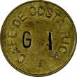 Bronze COSTA RICA  Cafe De Costa Rica Token ALMAGEN GAMBOA.1 Gajuela 