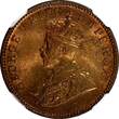 1/4 Anna India-British George V Bronze 1935 (C)  NGC MS64 RB KM# 512 (017)