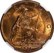 United Kingdom 1931 Farthing 1931 Great Britain George V Bronze  NGC MS64 RB NICE RED KM# 825 (034)