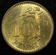 Finland Aluminum-Bronze 1965 10 Penniä Choice UNC KM# 46 (23 986) unz