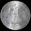 500 Lei Romania Mihai I Silver 1941  aUNC Bessarabia Reunion 37 mm KM# 60 (945)