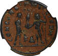 286 AD Roman Maximian,AD286-310 AE Post-Ref.Radiate / Victory From Jupiter NGC (018)