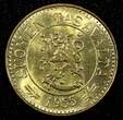 10 Markkaa FINLAND Aluminum-Bronze 1955 H  GEM BU COIN KM# 38 (23 987) Uncertified