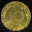 10 Pfennig Germany - Federal Republic 1988 F  Stuttgart Mint KM# 108 (22 729) Uncertified