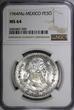 1964 Peso 1964 Mexico ESTADOS UNIDOS MEXICANOS Silver  Jose Morelos NGC MS64 KM#459(9)