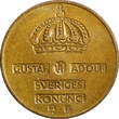Bronze Sweden Gustaf VI  1956 TS 2 Ore GEM BU Toned KM# 821 (21 958) Uncertified
