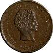 1/5 Rigsbankskilling Denmark Christian VIII Copper 1842 FF  1 YEAR VF KM#723 (28) Uncertified