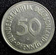 50 Pfennig Germany-Federal Republic Copper-Nickel 1950 G  Karlsruhe KM# 109.1 (2) Uncertified