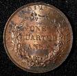 1/4 Anna India-British Victoria Copper 1858  UNC Mint Luster KM# 463.1 (27 697) unz