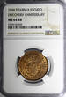 1946 Escudo 1946 Guinea-Bissau Bronze  NGC MS64 RB Discovery Anniversary KM# 7 (043)