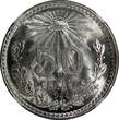 50 Centavos Mexico ESTADOS UNIDOS Silver 1944 M  NGC MS66 GEM BU KM# 447 (048)