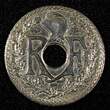 25 Centimes France Nickel-Bronze 1939  UNC KM# 867b (27 399) unz