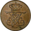 Bronze Denmark Frederik VIII  1907 VBP GJ 2 Ore KM# 805 (21 235) Uncertified