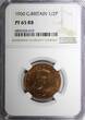 United Kingdom 1/2 Penny Great Britain George VI 1950  NGC PF65 RB 1 GRADED HIGHEST KM# 868 (19)