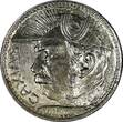 2000 Reis Brazil Silver 1935  Duke of Caxias 1 YEAR TYPE KM# 535 (25 137) Uncertified