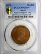 MEDAL BRAZIL SPECIMEN  1871 Pedro II Visits Belgium PCGS SP63 BN TOP GRADED (5)