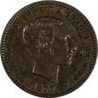 5 Centimos Spain Alfonso XII Bronze 1877 OM  XF Condition KM# 674 (19 526) Uncertified