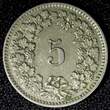 5 Rappen SWITZERLAND Copper-Nickel 1908 B  KM# 26 (23 767) Uncertified
