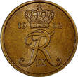 5 Øre Denmark Frederik IX Bronze 1962  Choice UNC .Luster KEY DATE KM# 848.1 (12) unz