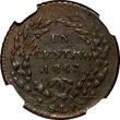 1 Centavo Mexico Copper 1863 SLP  San Luis Potosi NGC XF40 BN SCARCE KM#390.1 (2)