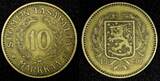 10 Markkaa FINLAND Aluminum-Bronze 1930-S  KM# A32 RANDOM PICK (1 Coin) (27 168) Uncertified