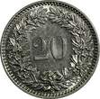 20 Rappen Switzerland 1929 B  UNC Condition CONFOEDERATIO HELVETICA KM# 29 (651) unz