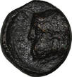 Italy  SICILY.GELA AE Tetras, 339-310 BC.3,58 g.AE-13 Gela / Head of Herakles SCARCE Uncertified