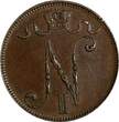 5 Pennia Finland Nicholas II Copper 1905  Mintage-620,000 BETTER DATE KM# 15 (8) Uncertified